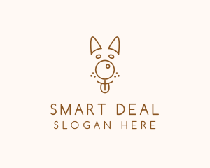 Pet Brown Dog logo design