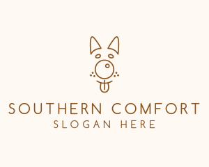 Pet Brown Dog logo design