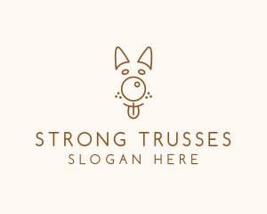 Pet Brown Dog logo design