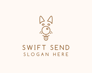 Pet Brown Dog logo design