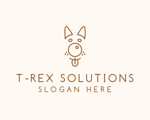 Pet Brown Dog logo design