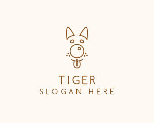 Pet Brown Dog logo design