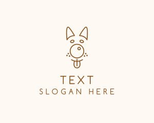 Pet Brown Dog logo design