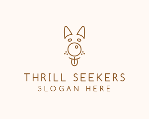 Pet Brown Dog logo design