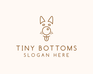 Pet Brown Dog logo design