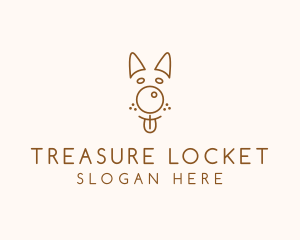 Pet Brown Dog logo design