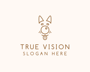 Pet Brown Dog logo design