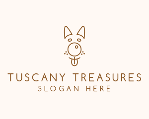 Pet Brown Dog logo design