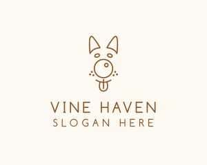 Pet Brown Dog logo design