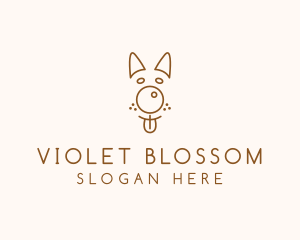 Pet Brown Dog logo design