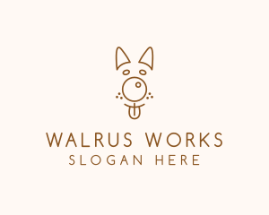 Pet Brown Dog logo design