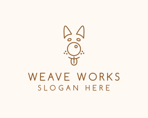 Pet Brown Dog logo design