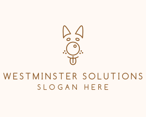 Pet Brown Dog logo design