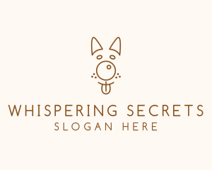 Pet Brown Dog logo design