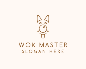 Pet Brown Dog logo design