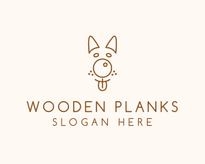 Pet Brown Dog logo design