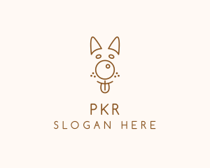 Pet Brown Dog logo design