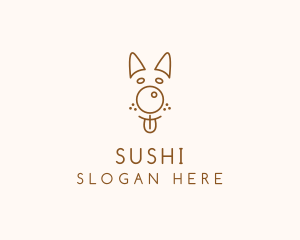 Pet Brown Dog logo design