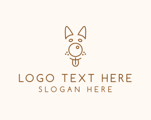 Photographer - Pet Brown Dog logo design
