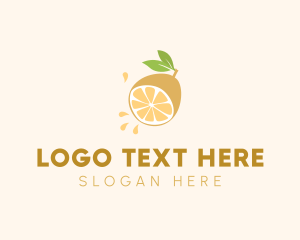 Fruit - Lemon Fruit Slice logo design