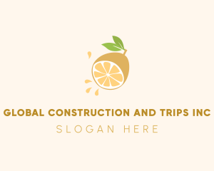 Farmer - Lemon Fruit Slice logo design