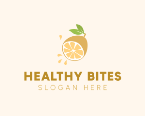 Lemon Fruit Slice logo design