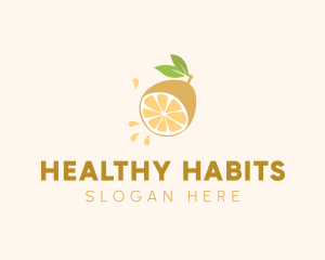 Lemon Fruit Slice logo design