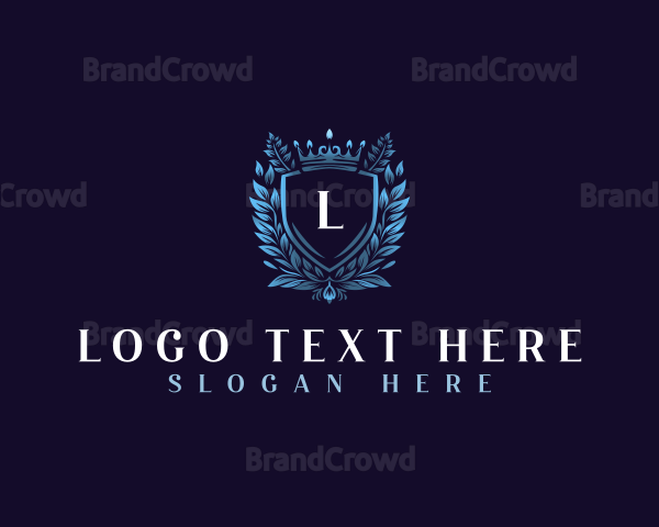 Floral Elegant Shield Logo