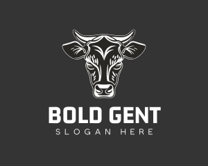 Minimalist Abstract Bull logo design