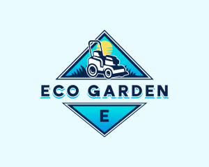 Lawn Mower Landscaping logo design