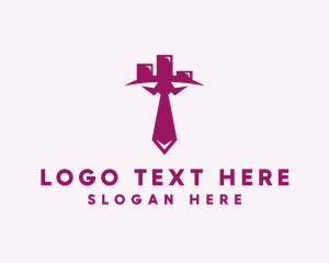 Tycoon - City Tie Businessman logo design