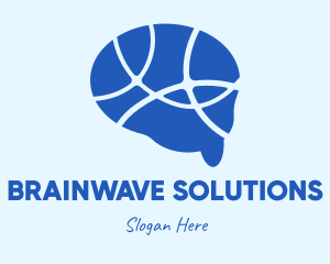 Neuroscience - Blue Brain Neurons logo design