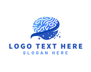 Health - Brain Psychology Mental Health logo design