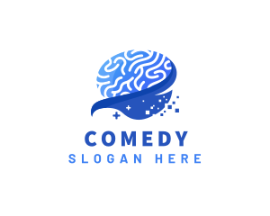 Brain Psychology Mental Health Logo