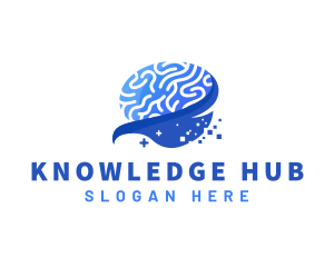 Brain Psychology Mental Health logo design