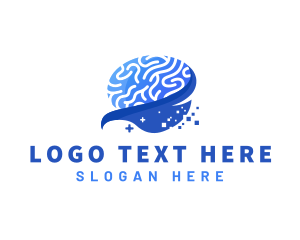 Memory - Brain Psychology Mental Health logo design