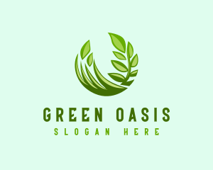 Vegetation - Grassy Gardening Landscape logo design