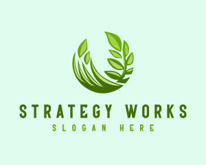 Grassy Gardening Landscape logo design