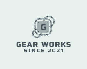 Gears - Industrial Bike Chain logo design