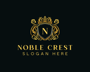 Ornament Crest Crown logo design