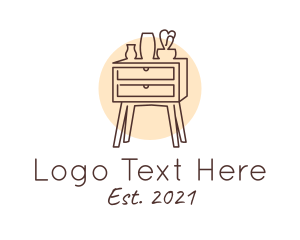 Line Art - Home Furnishing Drawer logo design