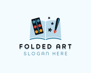 Kindergarten Art Book logo design