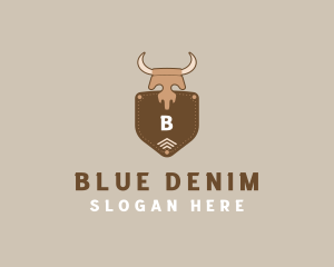 Denim - Western Skull Ranch Leather logo design