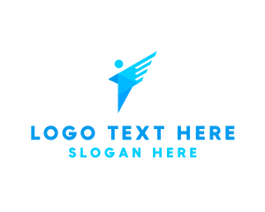 Person - Generic Person Wings logo design