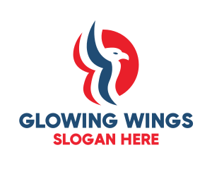 Bird Stripe Wings logo design