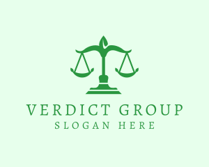 Jury - Organic Leaf Scale logo design