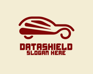 Abstract Hatchback Car Logo