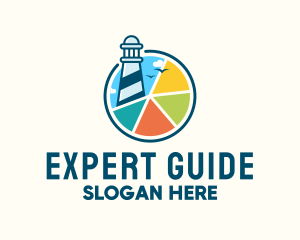Guide - Colorful Lighthouse Chart logo design