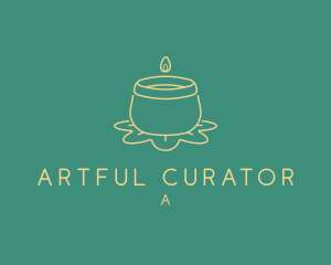 Minimalist Jar Candle logo design