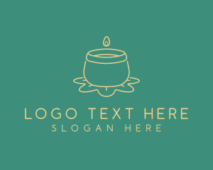 Yoga - Minimalist Jar Candle logo design